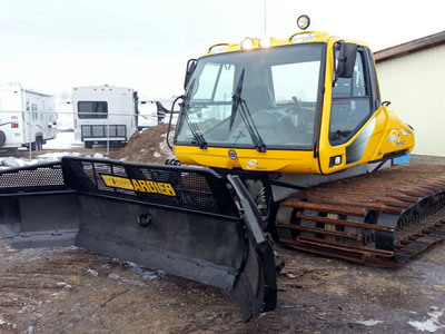Bombardier model snow grooming machine sold by Rocky Mountain Snow Cats.